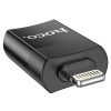 HOCO UA17 Lightning - USB 2.0 OTG átalakító- Fekete
