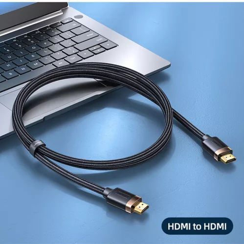 USAMS U74 HDMI 2.0 kábel 4K 60 Hz 3D 18 Gbps 2m - Fekete