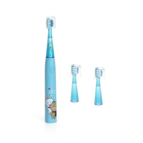 MDHL Gyerek Elektromos fogkefék 6 üzemmód + 2 féj, USB töltés - Kék