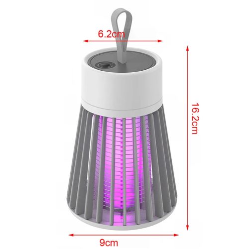 Szúnyogírtó UV lámpa zöld-fehér színben – 360° védelem, USB-C csatlakozó, csendes működés, UV-álló borítással