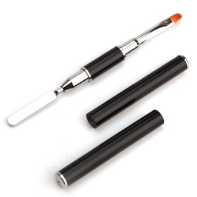 Pocellán építő ecset + Spatula. 04#. Fekete kivitelben