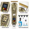 Kemei KM-077 professzionális haj- és szakállvágó – T-pengével, LCD kijelzővel