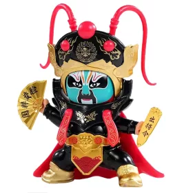   Szecsuáni arcváltó operafigura – 14.5 cm-es exkluzív kínai művészeti baba, műanyagból