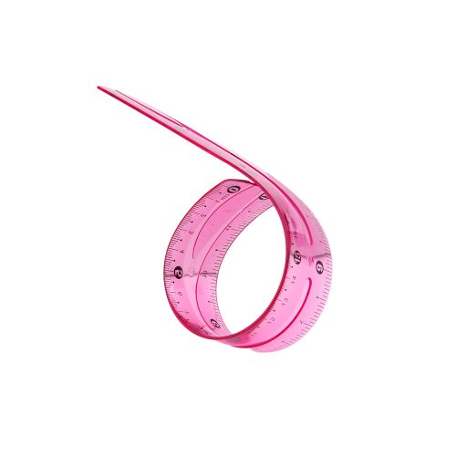 Vonalzó - hajlékony - 30 cm hosszú, két színben