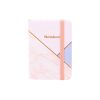  Jegyzetfüzet A/7 gumis, vonalas, kemény fedelű, Notebook - barackvirág szín