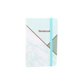   Jegyzetfüzet  A/6 gumis, vonalas, kemény fedelű, Notebook - zöld
