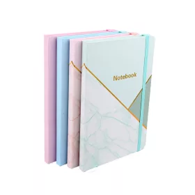   Jegyzetfüzet  A/5 gumis, vonalas, kemény fedelű, Notebook zöld