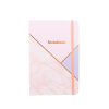 Jegyzetfüzet  A/5 gumis, vonalas, kemény fedelű, Notebook barackvirág színű