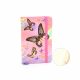 Jegyzetfüzet A/6 gumis, vonalas, kemény fedelű, rózsaszín pillangós
