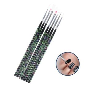   Professzionális körömdíszítő ecset szett – 7 db, precíz műköröm festéshez