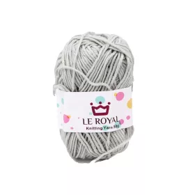 Kötő és horgoló fonal 50 g ezüst szürke