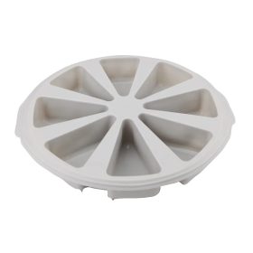   Szilikon muffin sütőforma, szürke színű tortaszelet alakú 8 adagos 28 cm Casasunco