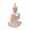 Arany Buddha szobor – 31 cm, elegáns dekoráció műgyantából