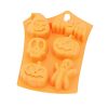 Halloween szilikon sütőforma – szellem, tök, denevér és koponya mintákkal