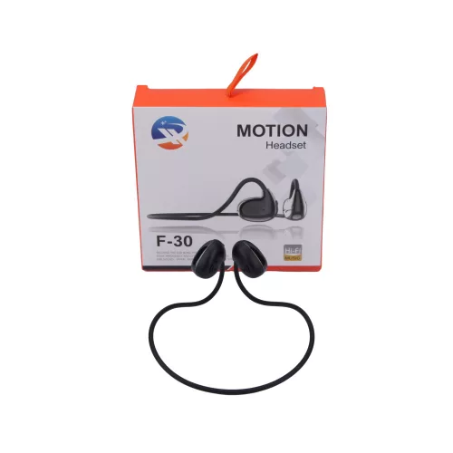 F-30 Motion headset - fülbe tehető, tarkón fekvő vezeték nélküli fülhallgató fekete