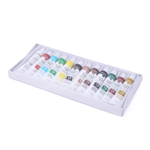 Motarro textilfesték készlet 12×12 ml – ruhafesték, 12 szín