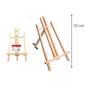   Fa asztali festőállvány 30 cm – mini rajz- és vászontartó