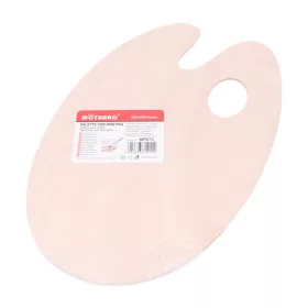   Mötarro fa festőpaletta 20×30 cm – ovális művész paletta, 3 mm vastag