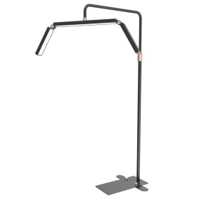   40W állólámpa összecsukható LED félhold alakú smink és manikűr lámpa, 3000K-6000K 5 fényerőszinttel állítható - fekete