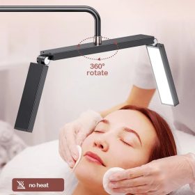   40W állólámpa összecsukható LED félhold alakú smink és manikűr lámpa, 3000K-6000K 5 fényerőszinttel állítható - fekete