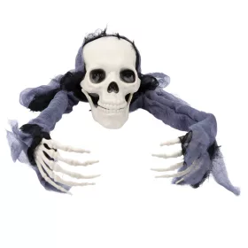 Halloween koponya karokkal – 30 cm ijesztő dekoráció