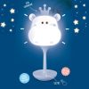 LED Szabályozható éjjeli gyerek lámpa 3W - Rózsaszín víziló