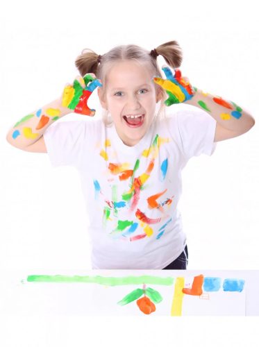 Mötarro ujjfesték 50 ml – neon sárga szín, biztonságos gyerekfesték kreatív játékhoz