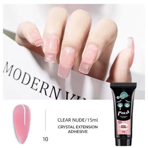 Mobray Poly gél, Acryl gél 15 ml - 10# Clear Nude