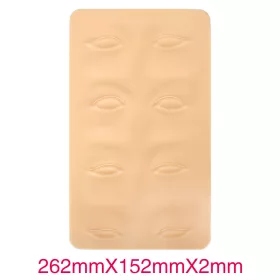   Gyakorló szilikon 3D lap sminktetováláshoz TA508 - 15 x 26 cm - SZEM