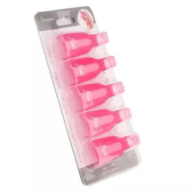  Gél lakk leoldó csipesz manikür leoldásához - pink