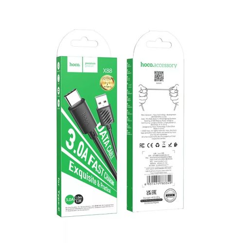 hoco X88 - adatkábel 3.0A adatkábel USB és C 