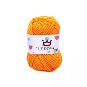   LE ROYAL prémium kötő- és horgoló fonal – akril, 50 g, retro narancssárga