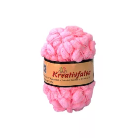   Kreativfalva pomponos kötő- és horgoló fonal – 40 g, rózsaszín