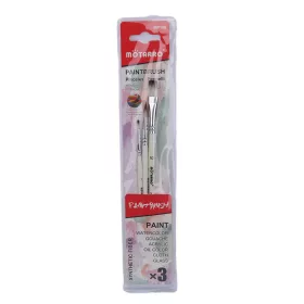   Mötarro MP108 - 3 darabos csontfehér nyeles ecset szett, hegyegy, lapos, széles 2,5,10