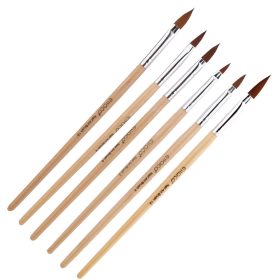   Körömépítő ecset szett porcelánépítő 6 darabos -2,4,6,8,10,12