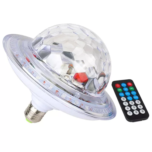 RGB LED disco fényű, bluetooth hangszóróval mp3 lejátszó és party fény