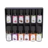 KUZUAN illóolaj szett ajándékdobozban – 12x10 ml természetes aromaterápiás olajok diffúzorhoz