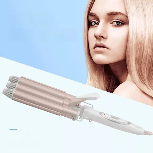 KEMEI KM-1010 professzionális háromcsövű hajgöndörítő – turmalin kerámia bevonattal