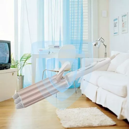 KEMEI KM-1010 professzionális háromcsövű hajgöndörítő – turmalin kerámia bevonattal