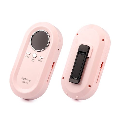 Hordozható, újratölthető Műköröm Csiszoló, Polírozó TGR-108 - Rózsaszín