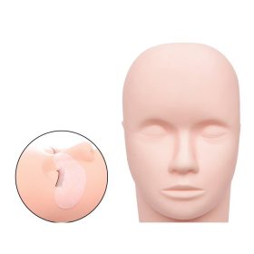 Gyakorló babafej műszempillához