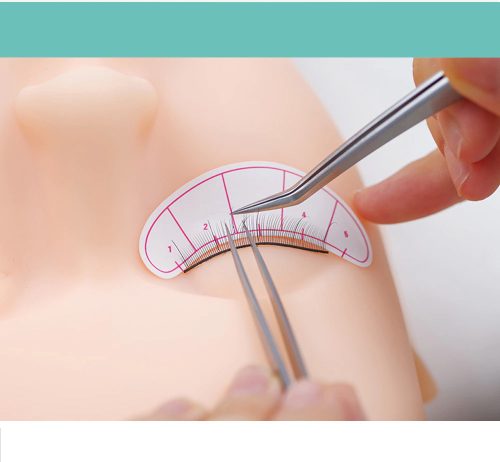 Gyakorló babafej műszempillához