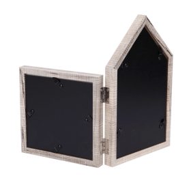   Szétnyitható képkeret 23x30 cm – világos fa színű, dupla fotókeret különleges dizájnnal