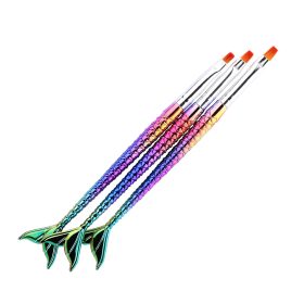   ESSACO köröm ecset sellő forma 3 darabos 16,5 cm hosszú színes