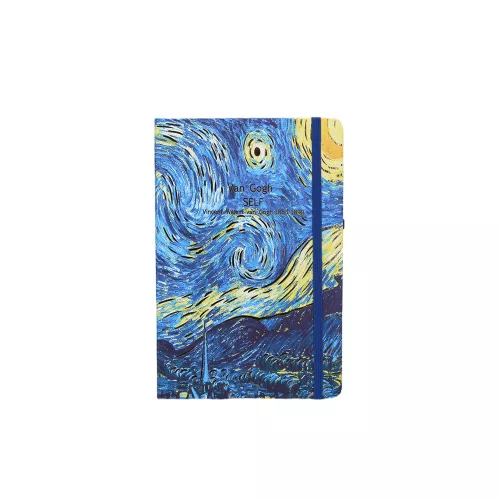 Van Gogh SELF jegyzet A5 -es vonalas, gumis, könyvjelzős - variációk