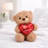 Plüss maci „I Love You” szívvel – barna plüss játék 18 cm, romantikus ajándék