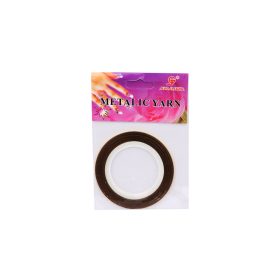 Metalic jarn - köröm díszítő csík - bronz