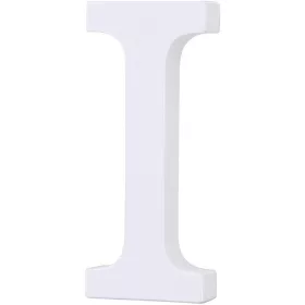 Fa dekoráció 11cm fehér - I / betűk