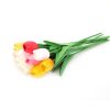 Tulipán szálas élethű növény 34 cm - Fehér