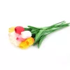 Tulipán szálas élethű növény 34 cm - Citrom sárga